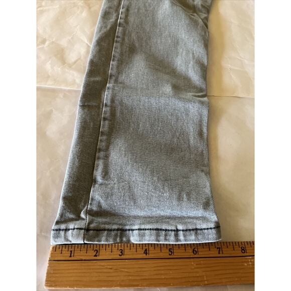 Levi's 502 jeans size 31x28 men slim fit Gray Light wash Cotton denim Y2K Levis - Picture 7 of 12